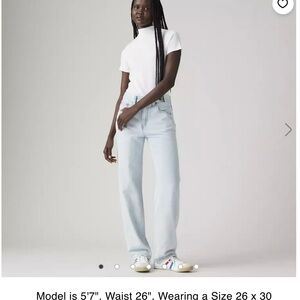 Levi's Light Blue low pro lightweight Straight Leg Jeans